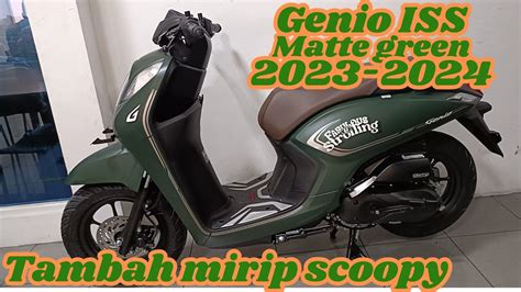 New Honda Genio Cbs Iss Tampil Warna Baru Matte Green Genio