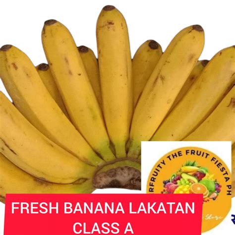 Fresh Banana Lakatan Class A For Cluster Orders Free Kilo