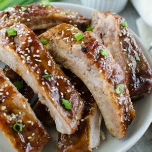 Hawaiian BBQ Ribs - Oven Baked Ribs - Fake Ginger