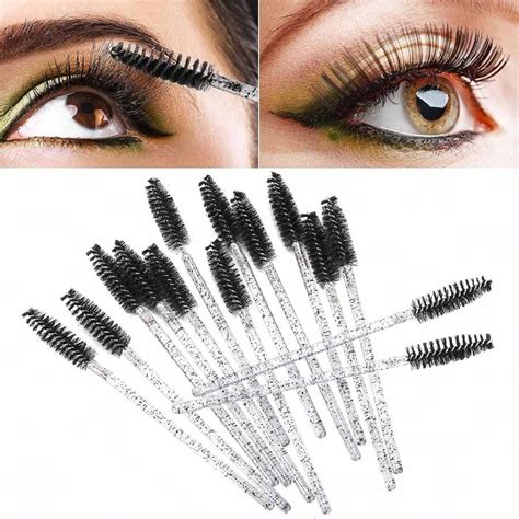 200pcs Mascara Wands Disposable Eyelash Brush Spoolies Eye Lashes Eyebrow Extension Applicator