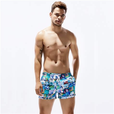 New Mens Shorts Seobean Brand Polyester Casual Summer Sea Beach Quick