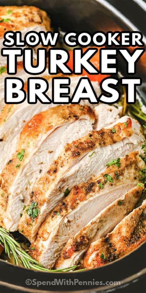 Crock Pot Turkey Breast With A Herbed Butter Rub Spend With Pennies