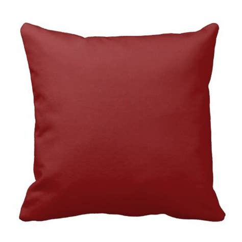 Dark Red Throw Pillow Zazzle Burgundy Throw Pillows Maroon Throw