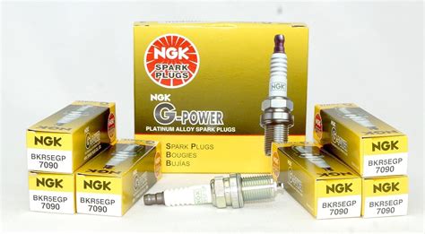 NGK 7090 G Power Platinum Spark Plugs BKR5EGP 6 Macao Ubuy