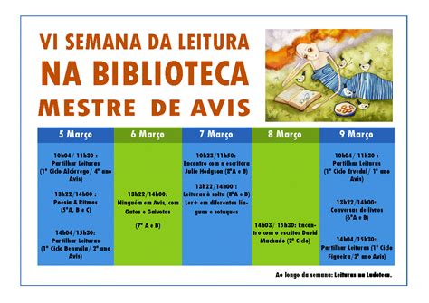 Ser A Ler Semana Da Leitura No Agrupamento De Escolas De Avis