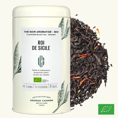 ROI DE SICILE Earl Grey Thé noir aromatisé BIO George Cannon