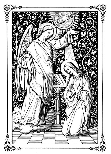 Pin On Catholic Line Art And Lithographs