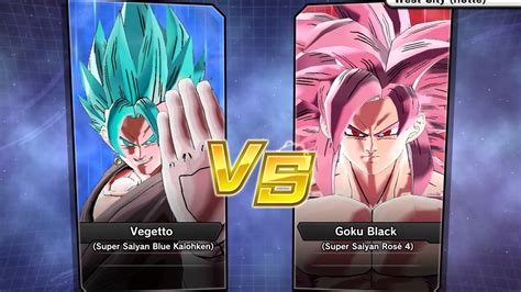 XV2 Requested PC Vegetto DBH Super Saiyan Blue Kaiohken Vs Goku TB