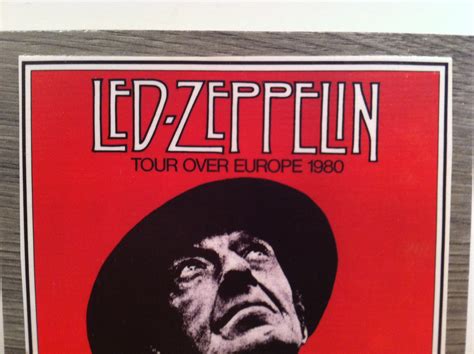 Led Zeppelin Magnet Tour Over Europe Poster Etsy