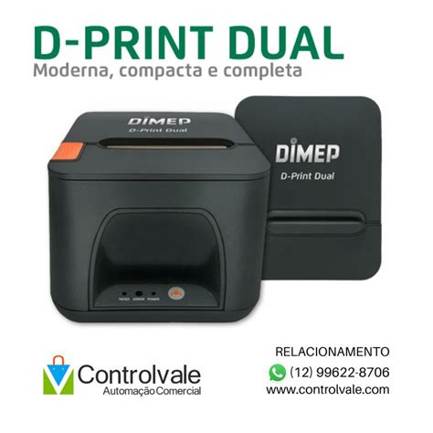 A impressora D Print Dual é ideal para restaurantes supermercados