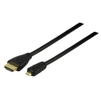 HDMI naar micro HDMI type D kabel verguld (HDMI 1.4) [1,5/2.0m] - Pop ...