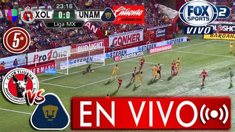 🔴 Xolos Vs Pumas Unam En Vivo ⚽ Jornada 1 Fox Sports Ver Pumas Vs