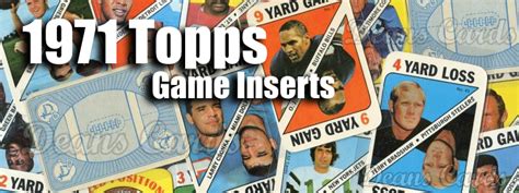 Buy 1971 Topps Football Game Cards, Sell 1971 Topps Football Game Cards ...