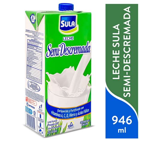 Comprar Leche Sula Semi Descremada Uht 1000ml Walmart Honduras