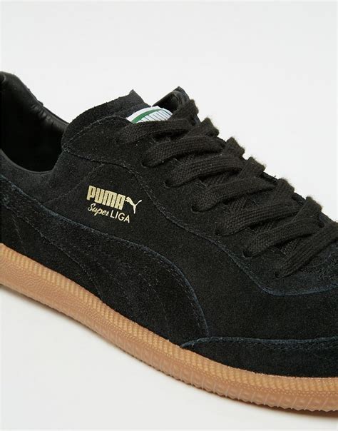 Lyst - PUMA Super Liga Suede Trainers in Black for Men