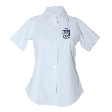 Girls Fitted Oxford Shirt w/ OLPH Embroidered Logo Mandatory for Mass – Norman's School Uniforms