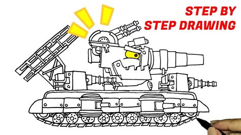 Cara Menggambar Tank Kartun Kb 6 Henchman Part 2 Step By Step