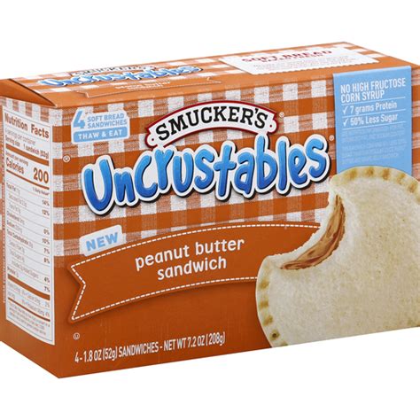 Smuckers Uncrustables Sandwich Peanut Butter Meals And Entrees Yoder