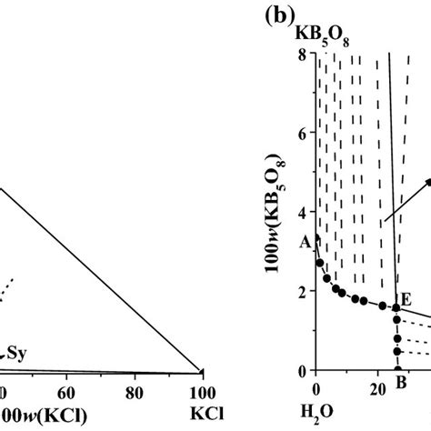 Phase Diagram For The Ternary System Kcl Kb5o8 H2o At 298 15 K A