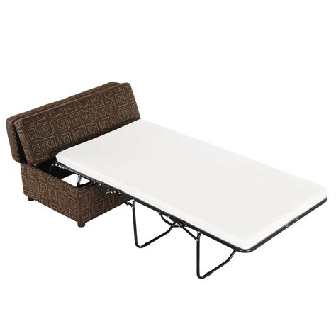Twin Size Folding Ottoman Bed，pull Out Ottoman Sleeper Bed With