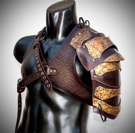 Leather Armor Leather Pauldron Viking Viking Pauldron Leather