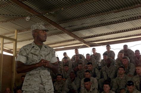 US Marine Corps Sergeant Major In Iraq