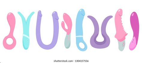 Sex Toys Vector Flat Illustration Stock Vector Royalty Free