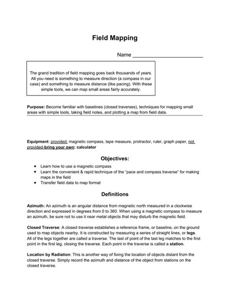 Field Mapping