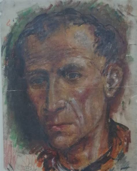 A Painting Of A Man S Face Is Shown