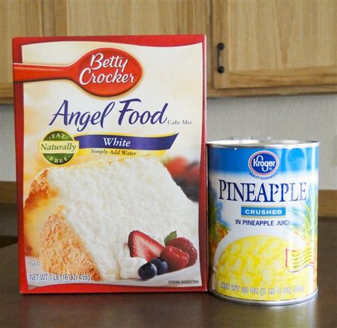 Pineapple Angel Food Cake 2 Ingredients The Frugal Girls