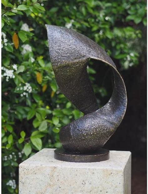 Tuinbeeld Bronzen Beeld Moderne Sculptuur Wave Bronzartes 55