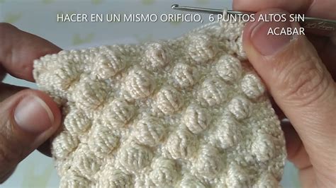 Punto Garbanzo Punto Palomita Punto Burbuja Y Punto Puff A Crochet