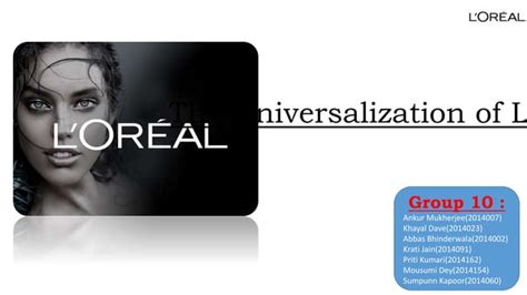 Loreal Case Study Ppt