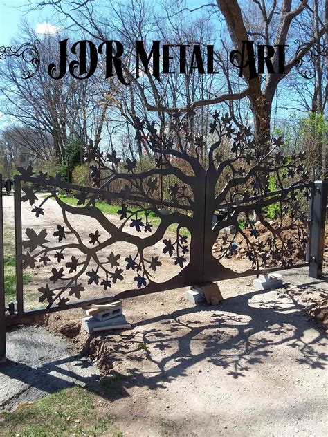 36 Tree Driveway Gates By Jdr Metal Art 1 In Custom Gates