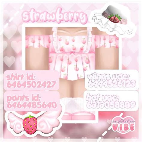 Roblox Sets Roblox Roblox Strawberry Outfit Coding Clothes Easter