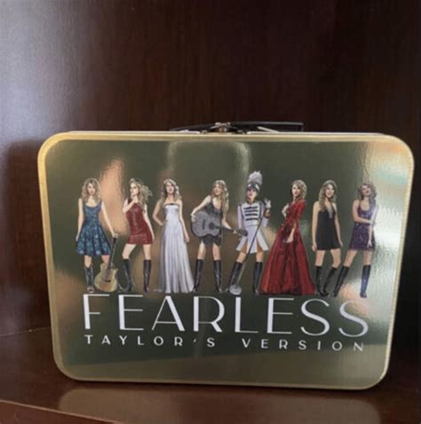 Taylor Swift Fearless Taylors Version Gold Lunch Box Lunchbox Mint