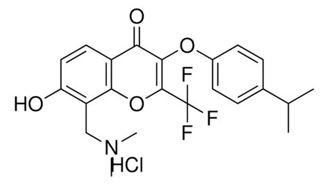 8 DIMETHYLAMINOMETHYL 7 HO 3 4 ISOPROPYL PHENOXY 2 TRI F ME CHROMEN 4