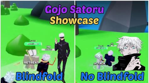 Gojo Satoru Blindfold And No Blindfold Showcase Anime Fighters