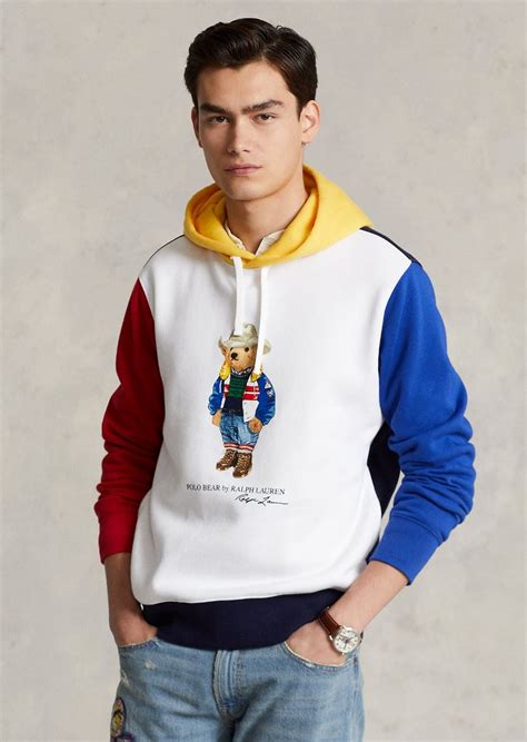 Polo Ralph Lauren Polo Bear Colorblocked Fleece Hoodie - Walmart.com