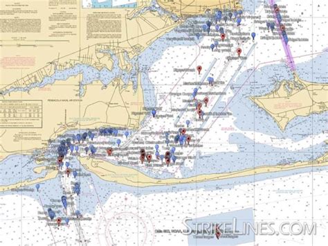 Shelf Edge Pensacola Strikelines Fishing Charts