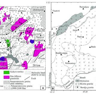 Geological Sketch Map Of West Central Africa With Cratonic Areas And