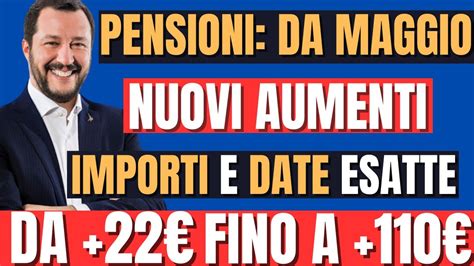 Pensioni Ottime Novita Aumenti Maggio Confermati Per Alcune Fasce