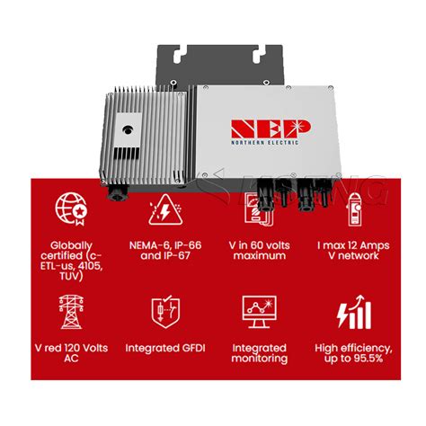 European Warehouse Nep Micro Inverter Bdm 600 IP67 Waterproof PV Micro