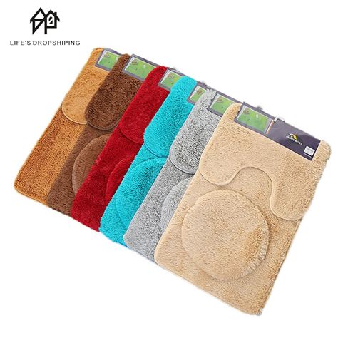 3 Stuk Badkamer Anti Slip Mat Set Wc Absorberende Grandado