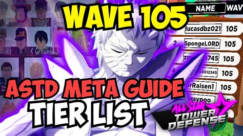 Wave 105 NEW ASTD Best Unit Tier List How To Get Infinite