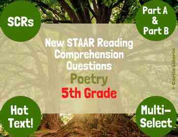 Th Gr Reading Comprehension Poetry Staar New Question Types Set