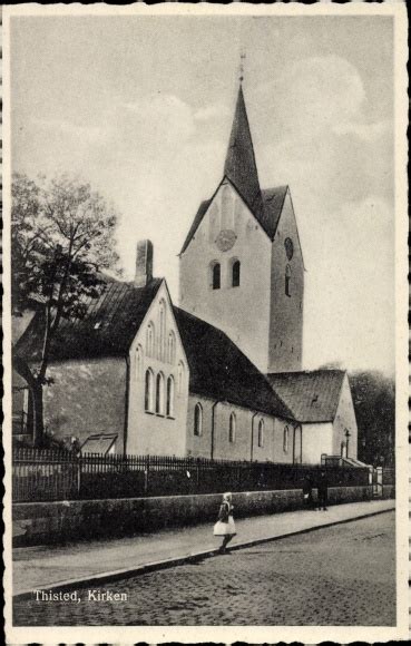 Ansichtskarte Postkarte Thisted Dänemark Kirken akpool de