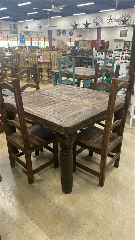 Santa Rita 5pc Dining Sets Monterrey Rustic Furniture San Antonio