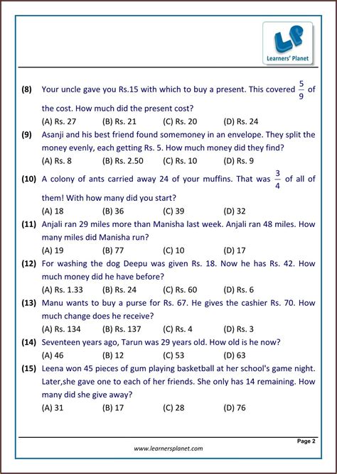 7th Grade Linear Equations Word Problems