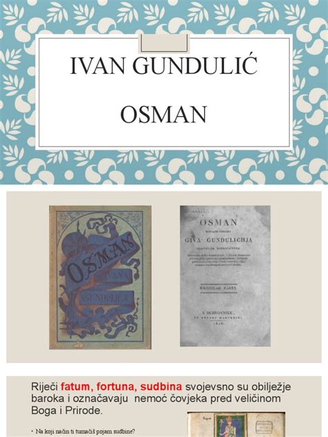 Ivan Gundulić Osman Pdf